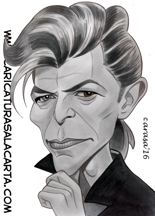 Caricaturas de famosos: David Bowie
