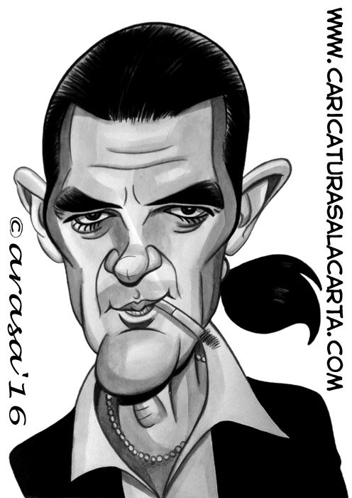 Caricaturas de famosos: Antonio Banderas