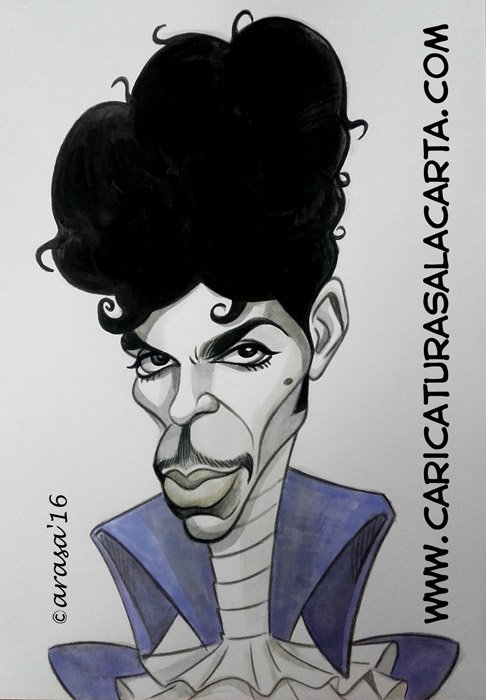 Caricaturas de famosos: Prince