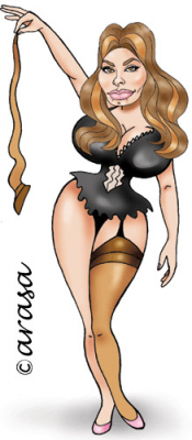 Caricatura de Sophia Loren