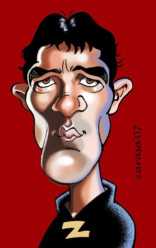 Caricatura de Antonio Banderas