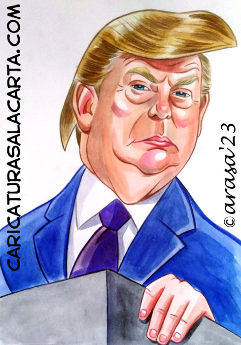 Caricaturas de famosos: Donald Trump
